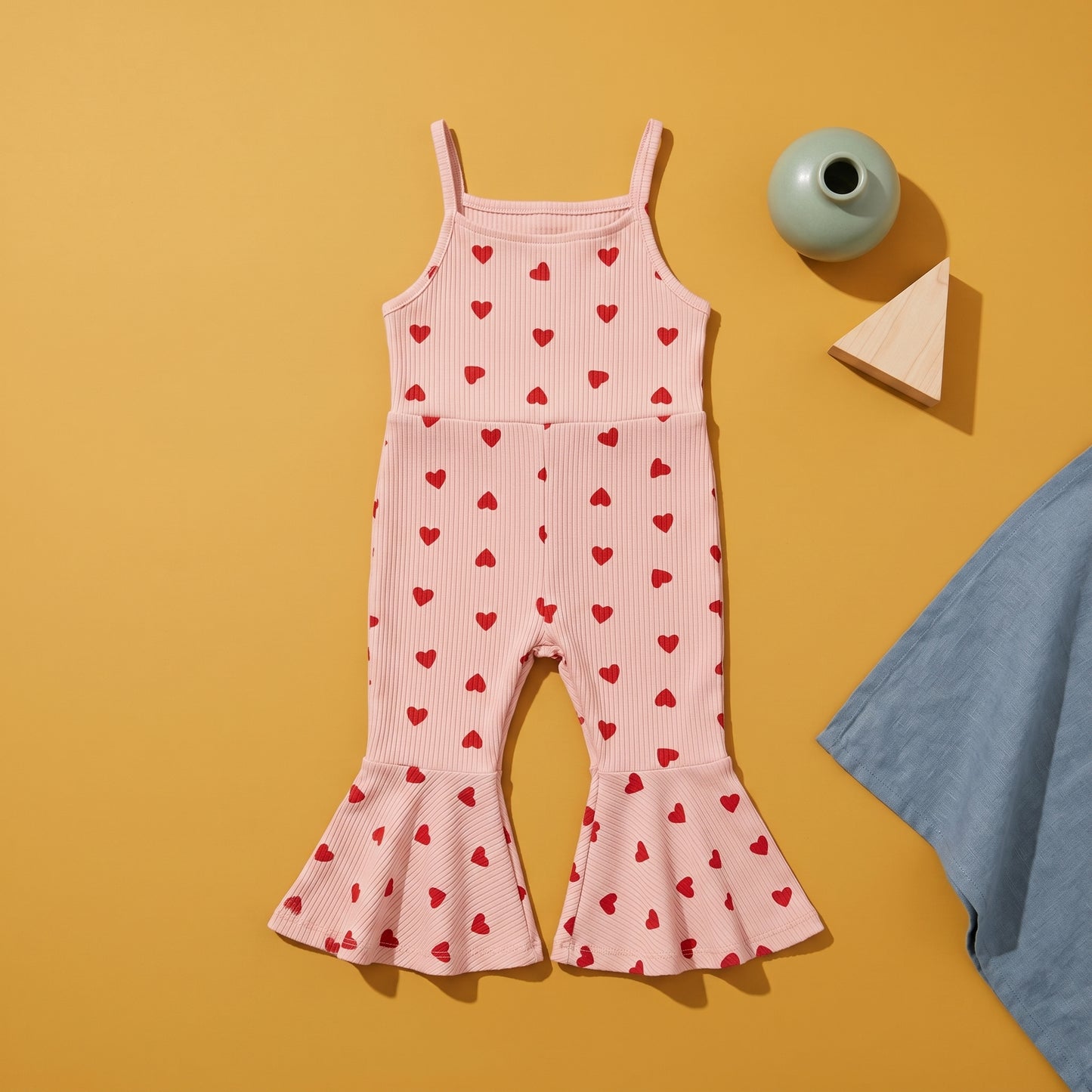 Baby Lilo Heart Flare Jumpsuit