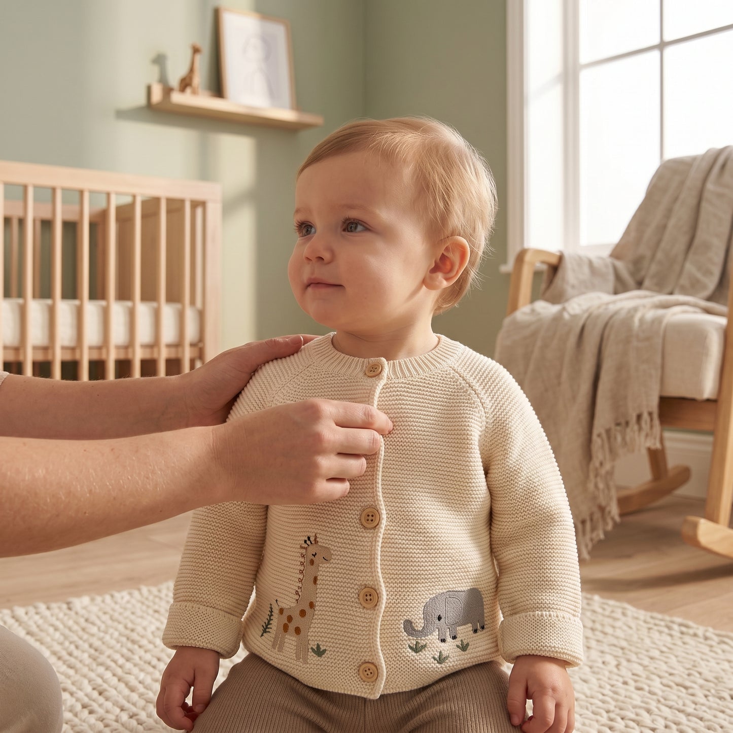 Baby Lilo Embroidered Knit Cardigan