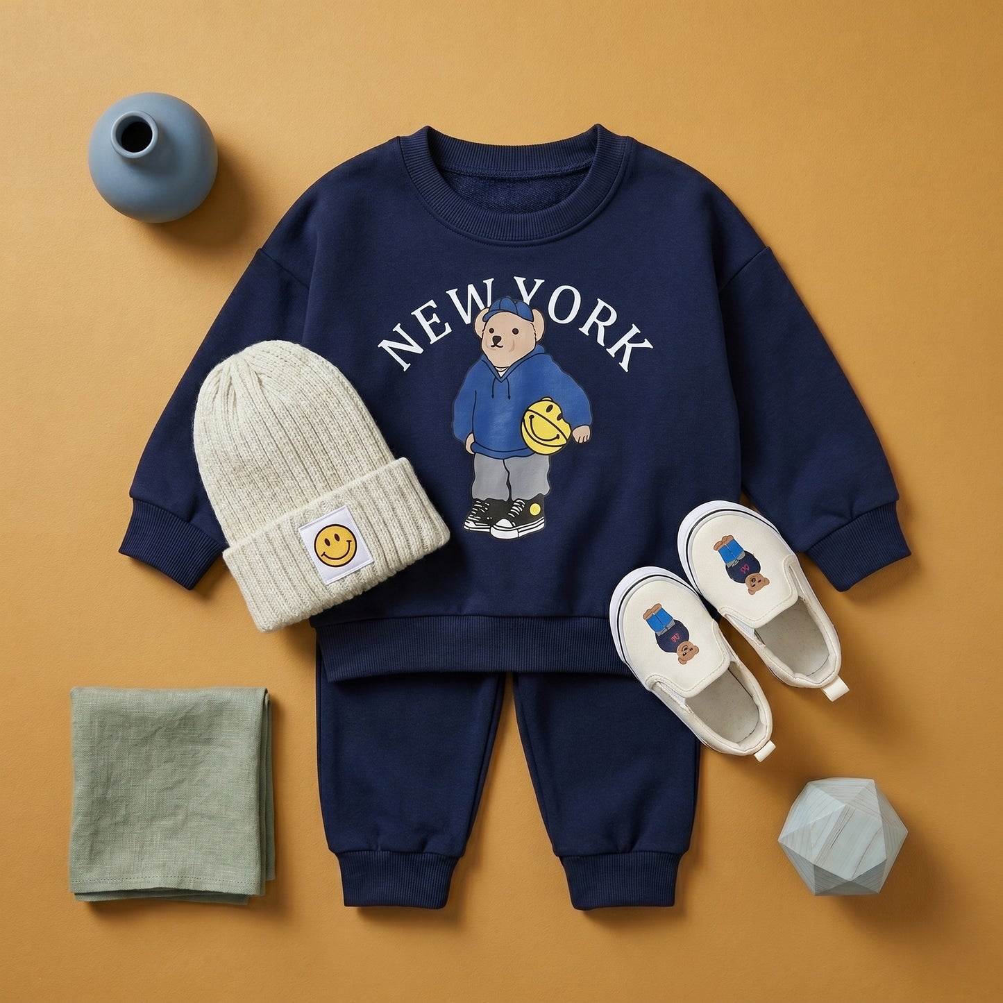 Baby Lilo Cotton Hoodie and Pants Baby Set