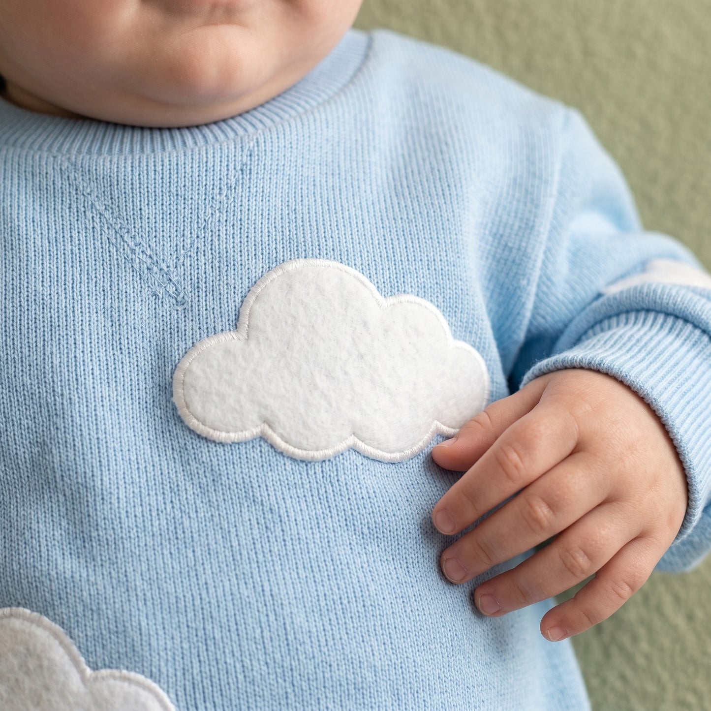 Baby Lilo Embroidered Sweatshirt Baby Romper