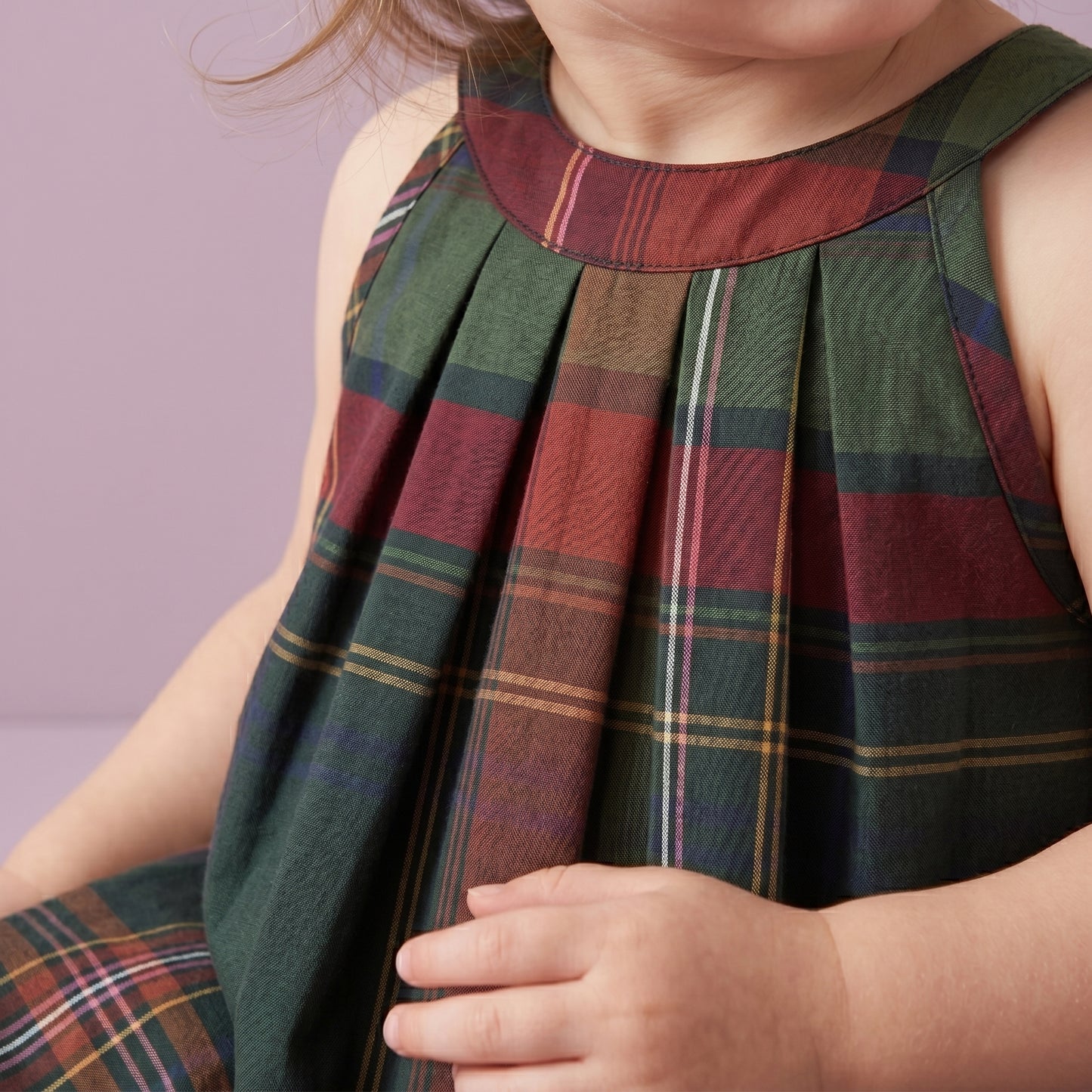 Baby Lilo Short Sleeve Tartan Girls Dress