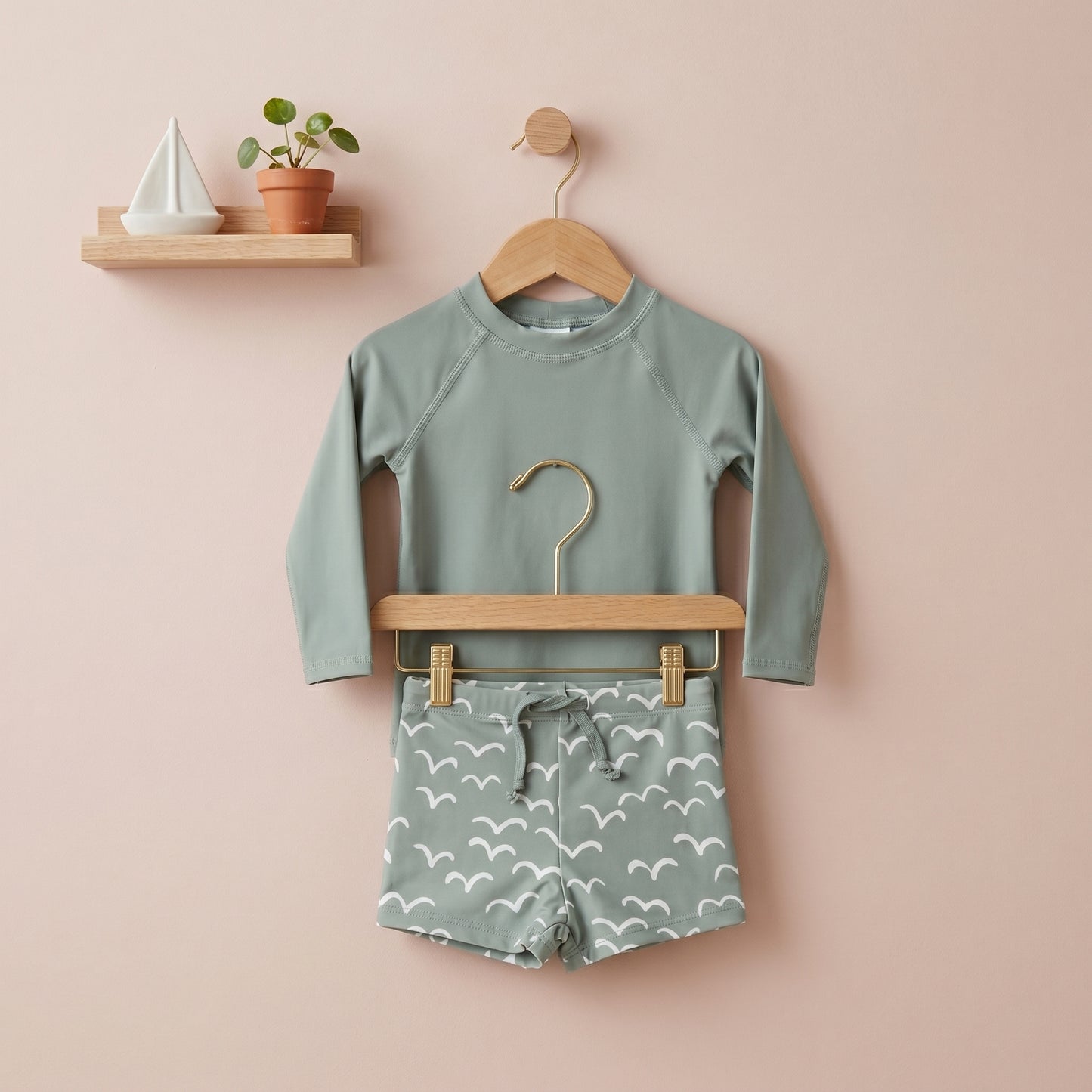 Noah Boys Long Sleeve Two Piece Swimsuit