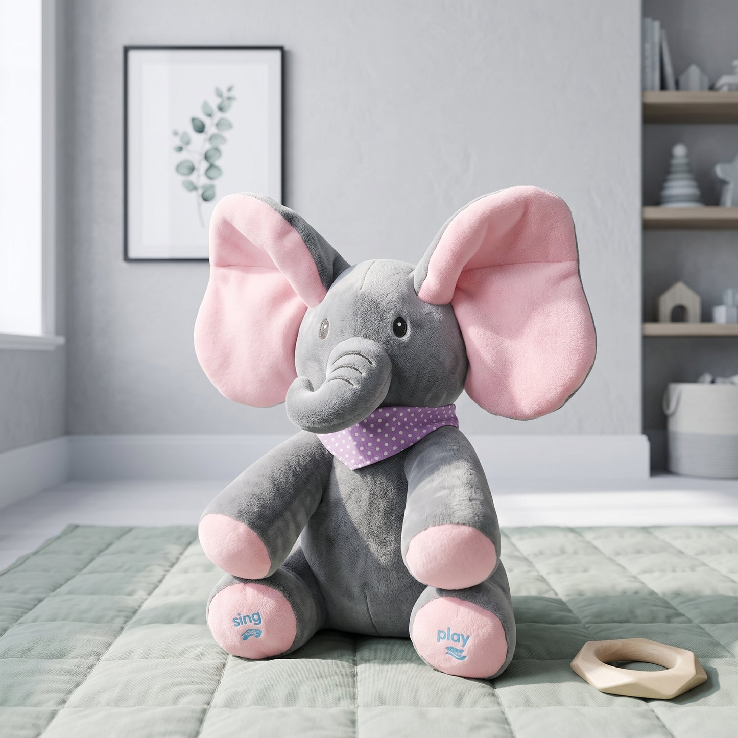 Peek-a-Boo Elephant Plush Toy