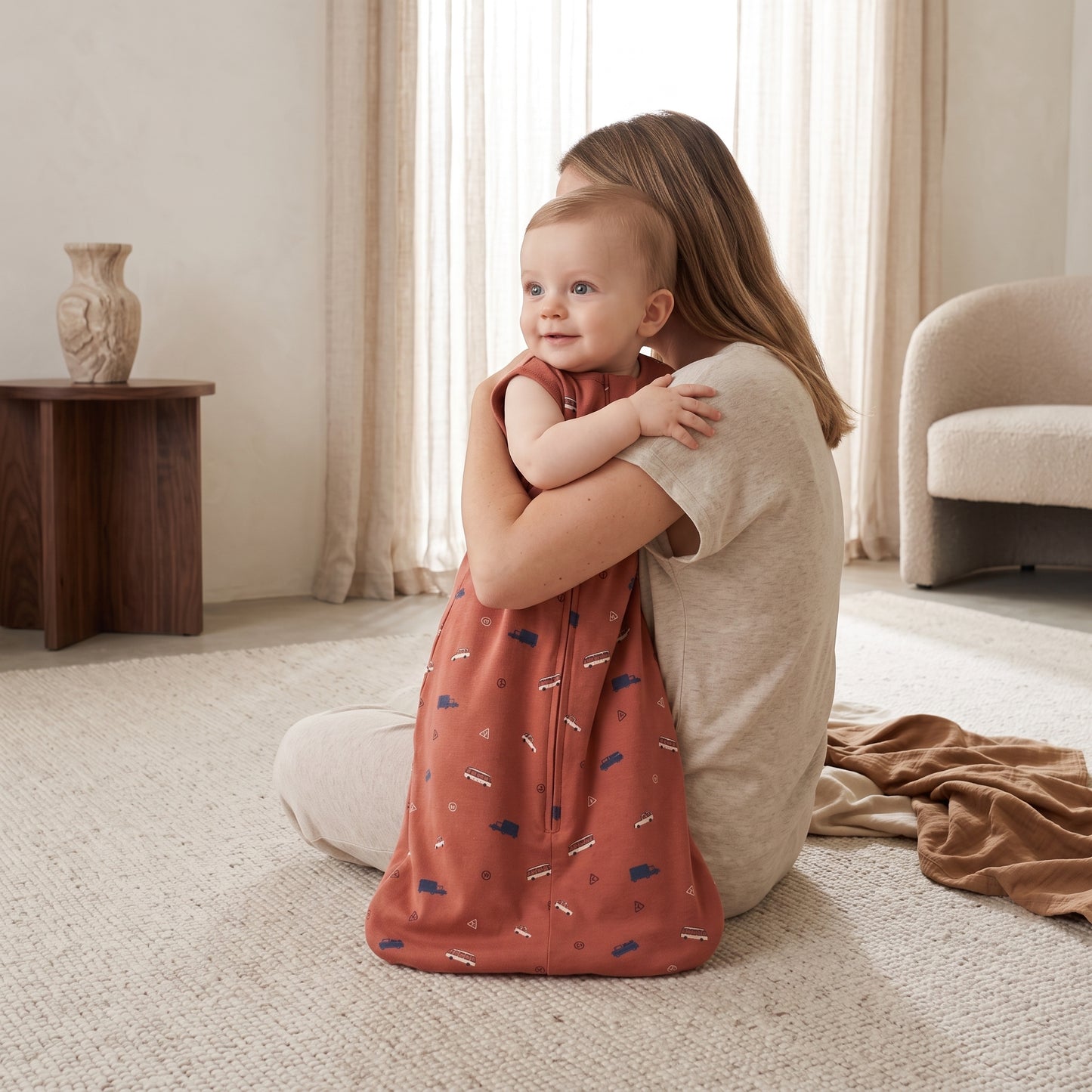 Lilo Orange Car Vest Sleeping Bag