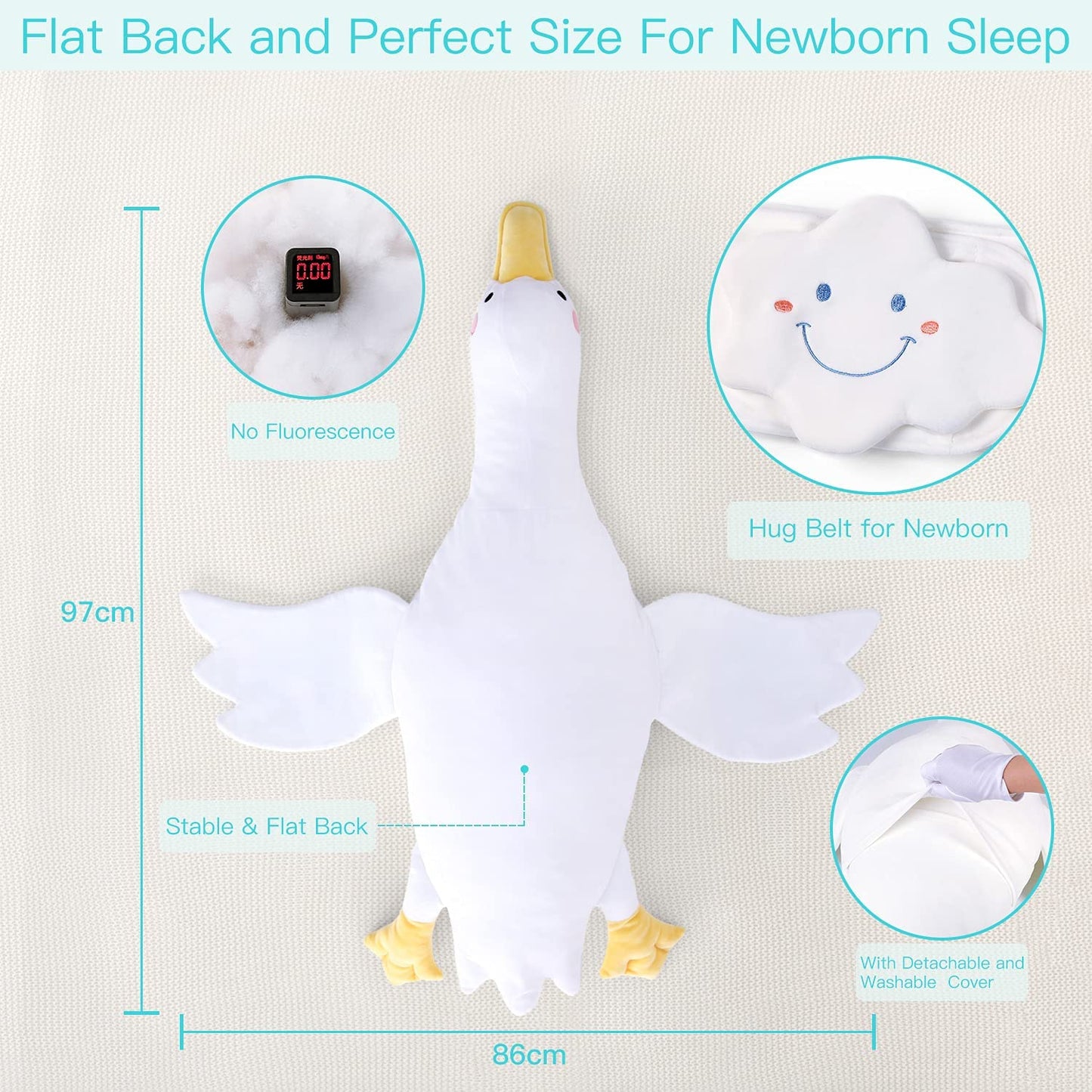 Ducky Tummy Time Support Pillow