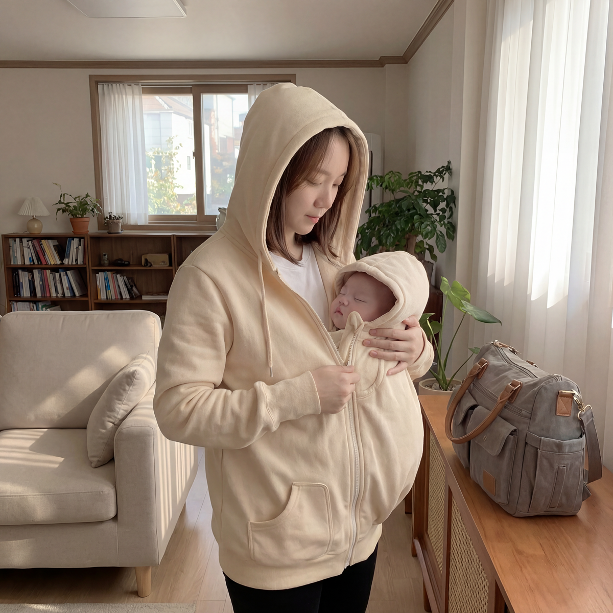 3-in-1 Maternity and Babywearing Fleece Jacket