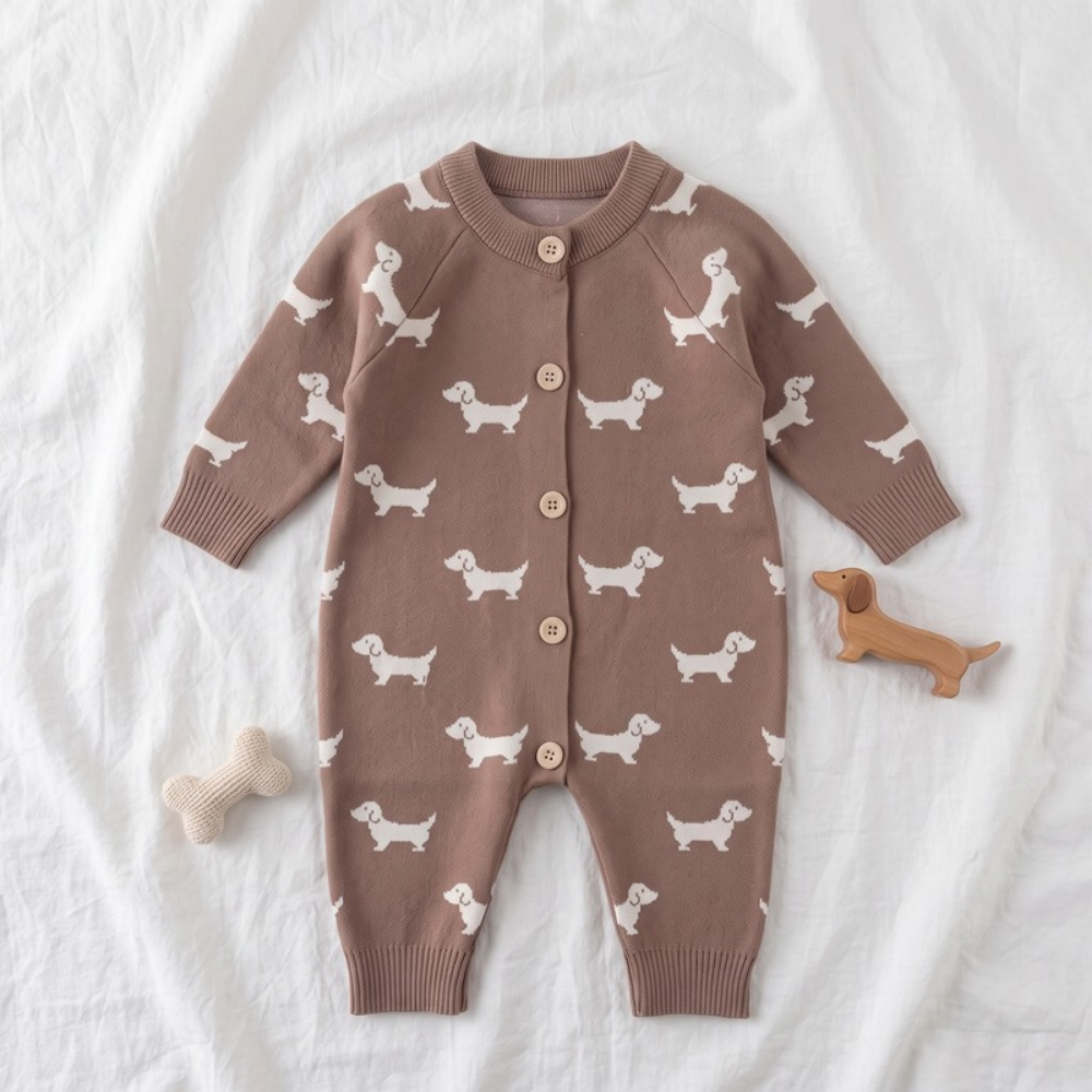 Lilo Knit Romper - Bronze