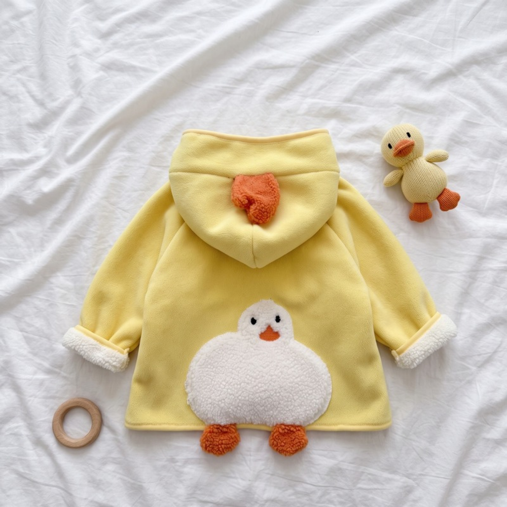 Lilo Hooded Fleece Jacket - Yellow Duckling