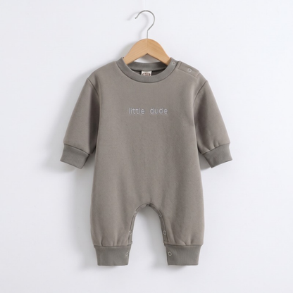 Lilo Long Sleeve Baby Romper - Grey