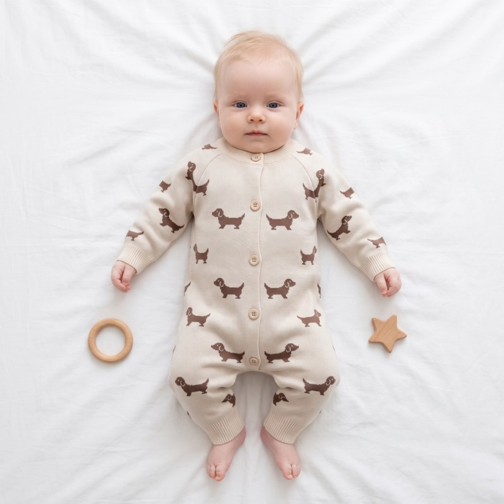 Lilo Knit Romper - Cream