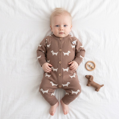 Lilo Knit Romper - Bronze