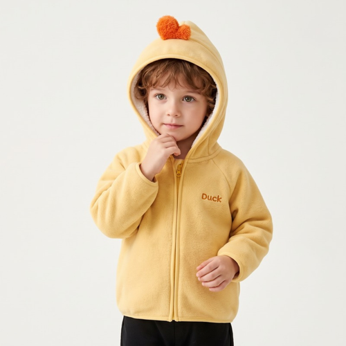 Lilo Hooded Fleece Jacket - Yellow Duckling