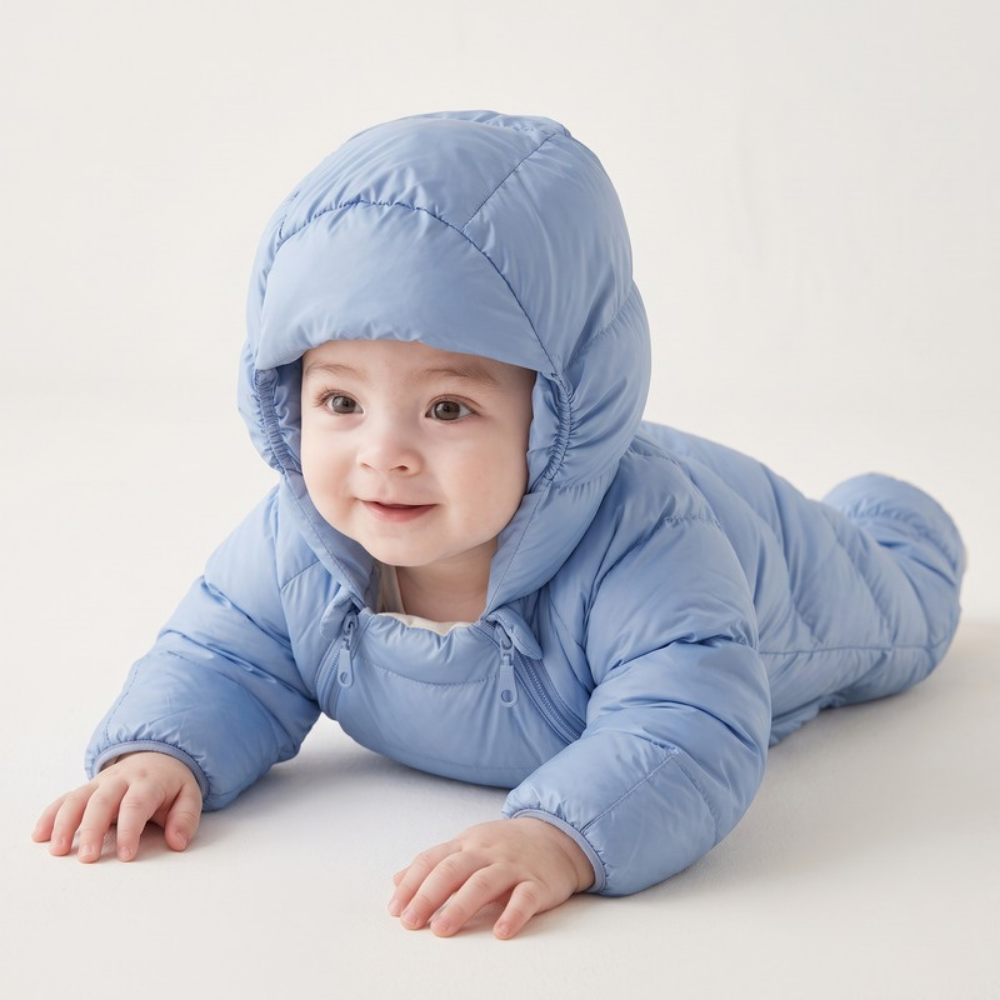 Lilo Baby Down Snowsuit - Sky Blue