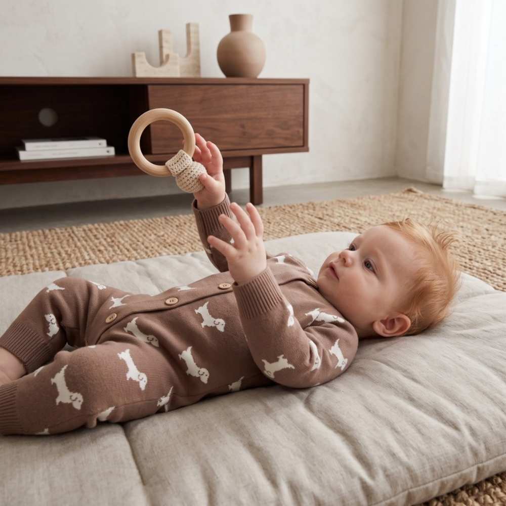 Lilo Knit Romper - Bronze