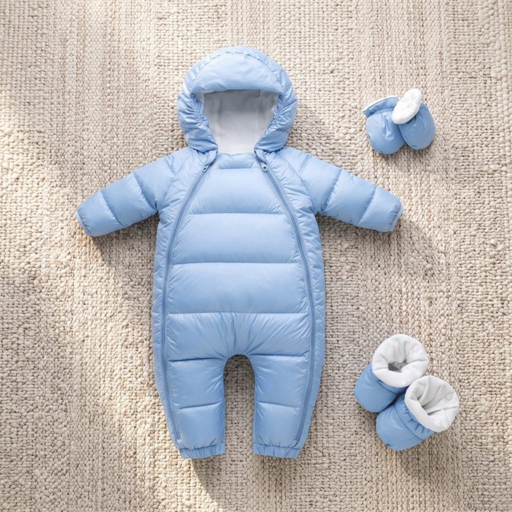 Lilo Baby Down Snowsuit - Sky Blue