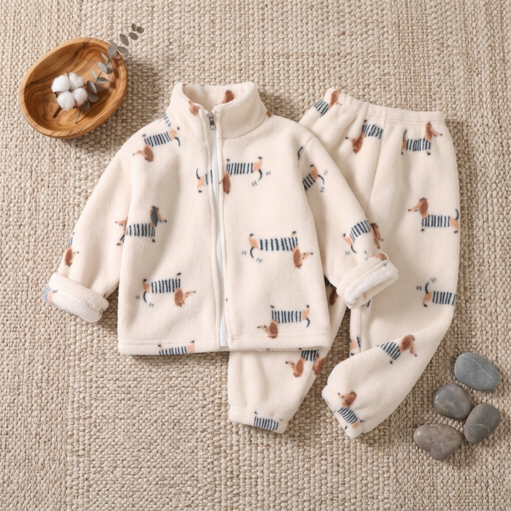 Lilo Double Sided Velvet Pyjama Set - Dachshund