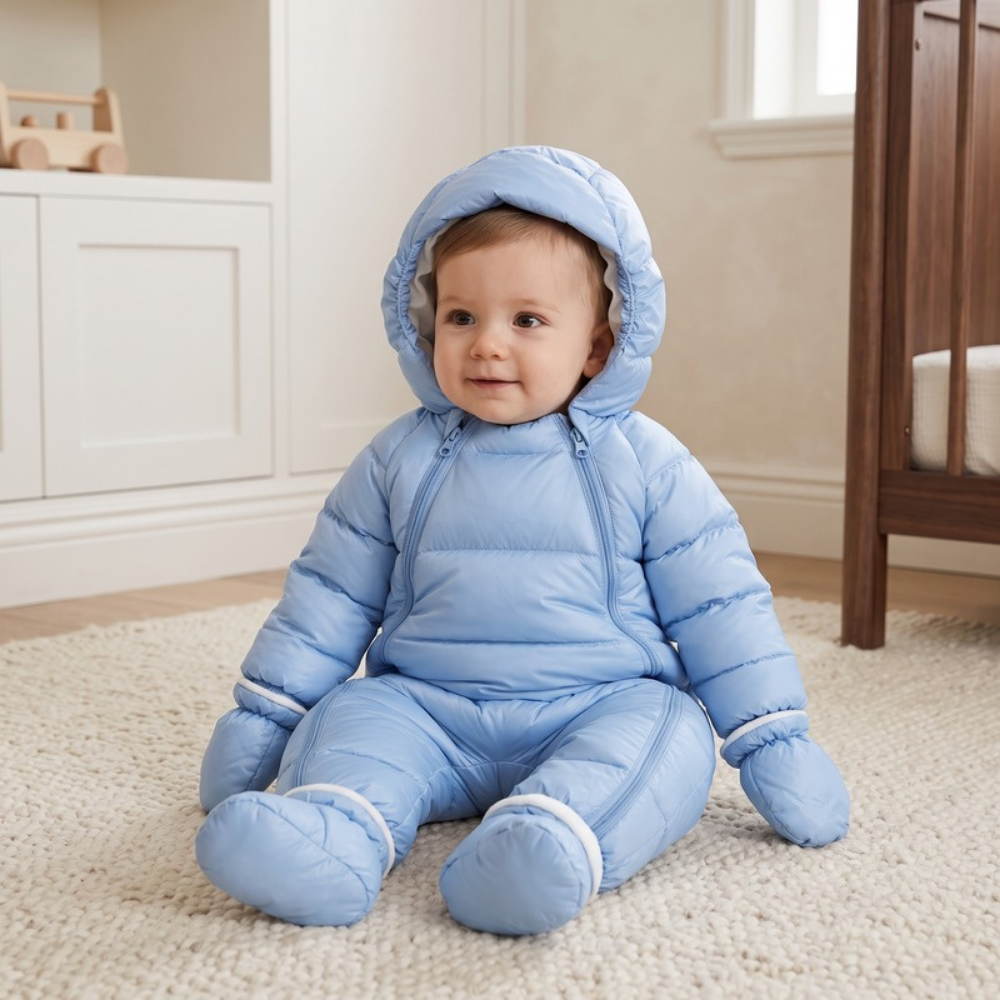 Lilo Baby Down Snowsuit - Sky Blue