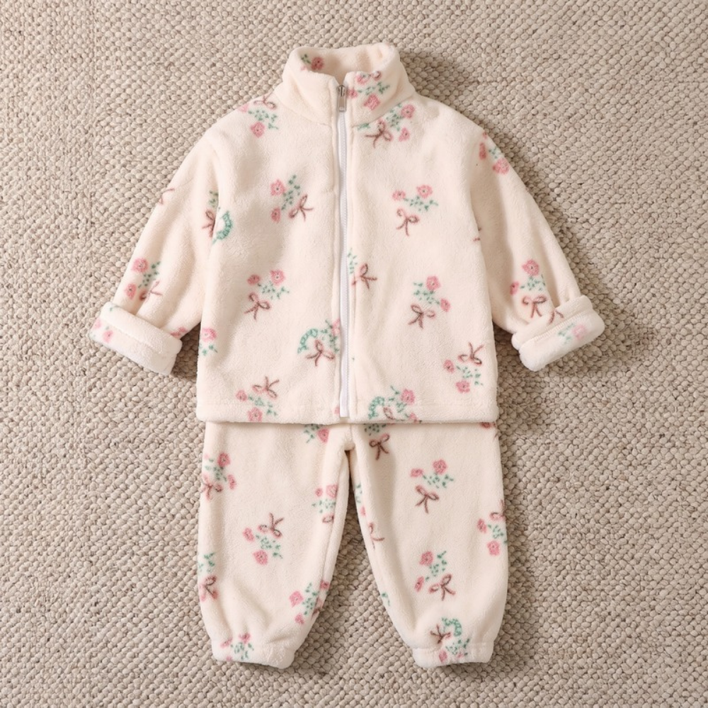 Lilo Double Sided Velvet Pyjama Set - Floral