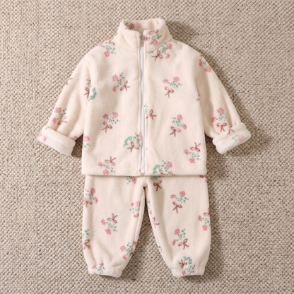 Lilo Double Sided Velvet Pyjama Set - Floral