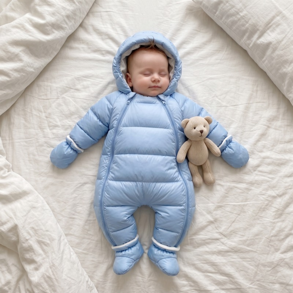 Lilo Baby Down Snowsuit - Sky Blue