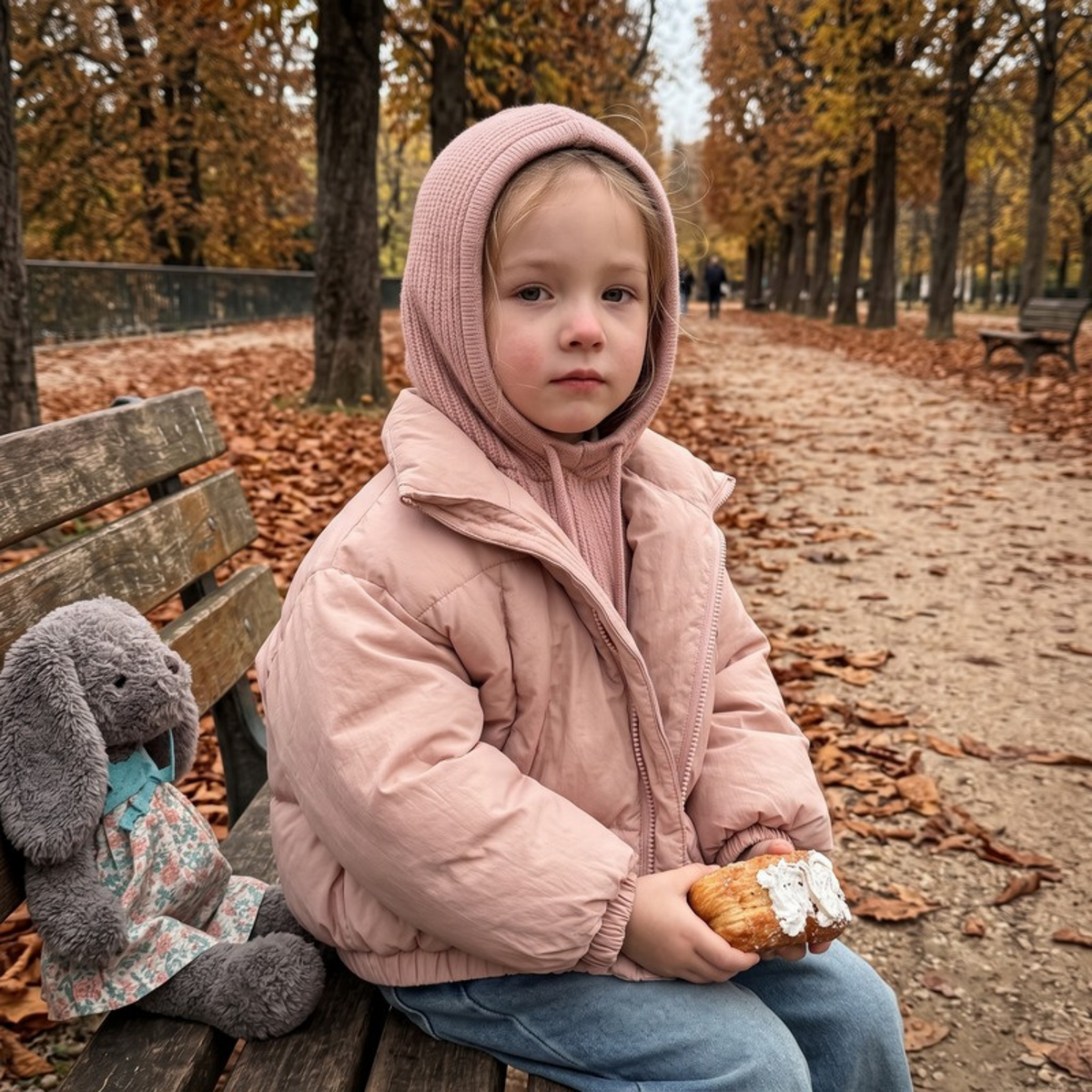 Lilo Padded Coat and Hat Set - Blush Pink