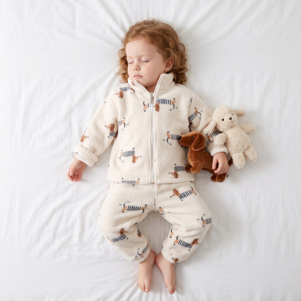 Lilo Double Sided Velvet Pyjama Set - Dachshund