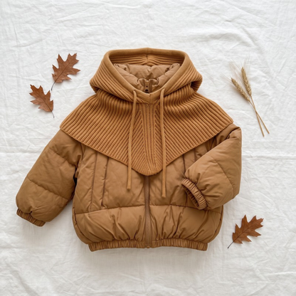 Lilo Padded Coat and Hat Set - Camel