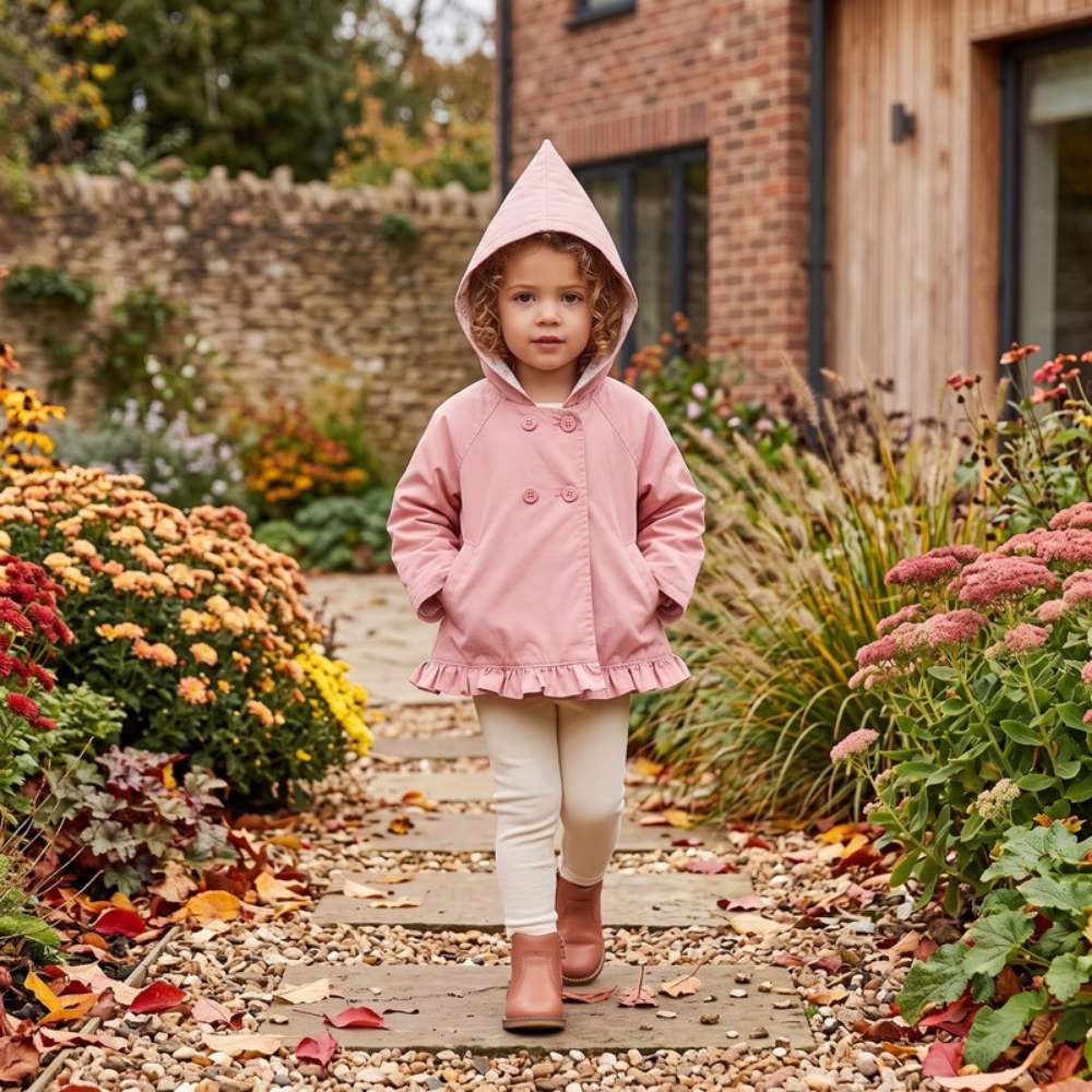 Lilo Reversible Bear Hooded Jacket - Pink