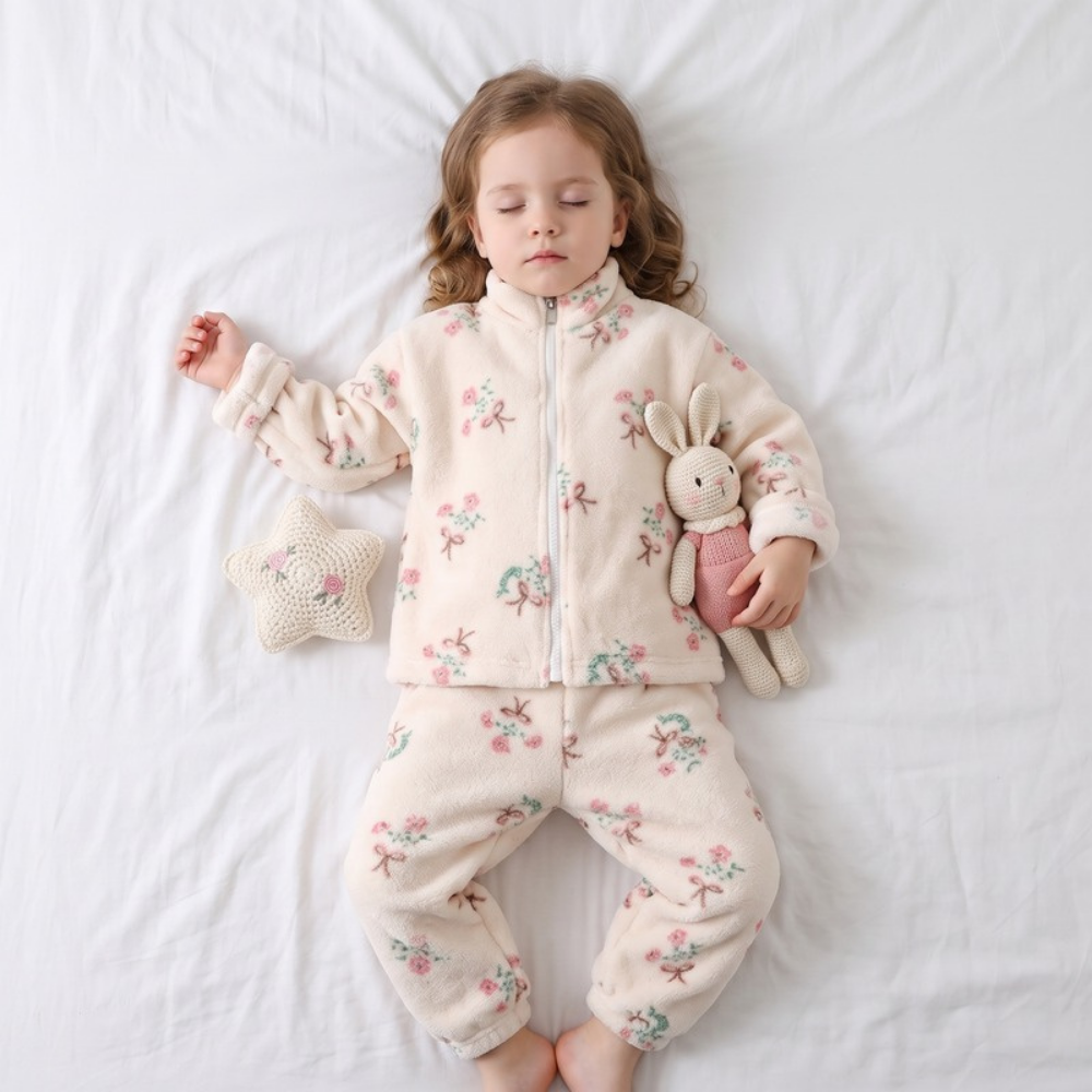 Lilo Double Sided Velvet Pyjama Set - Floral