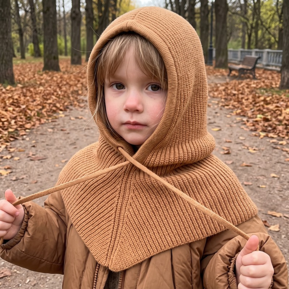 Lilo Padded Coat and Hat Set - Camel