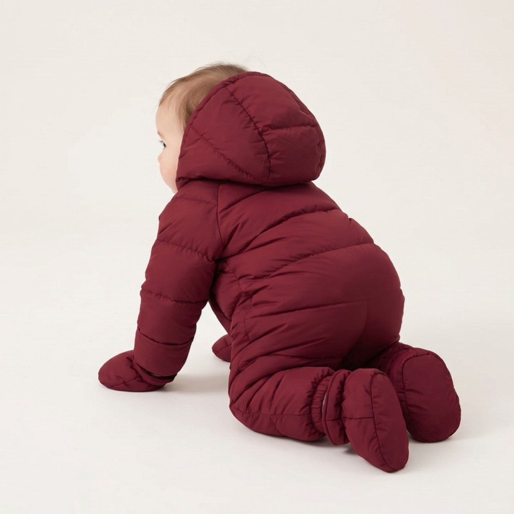 Lilo Baby Down Snowsuit - Burgundy