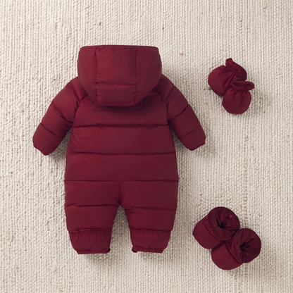 Lilo Baby Down Snowsuit - Burgundy