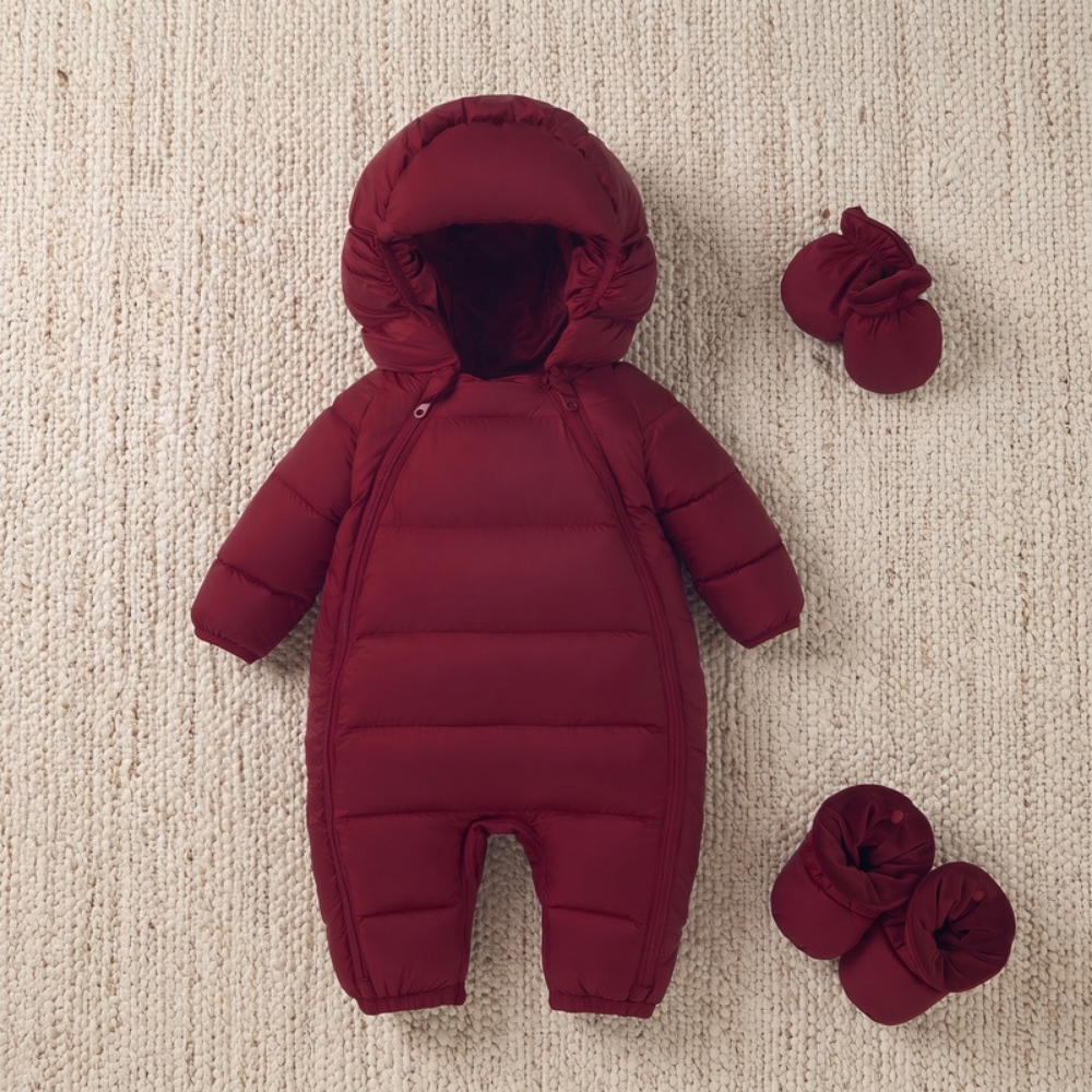 Lilo Baby Down Snowsuit - Burgundy