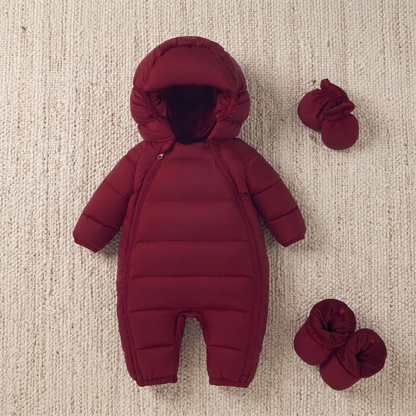 Lilo Baby Down Snowsuit - Burgundy