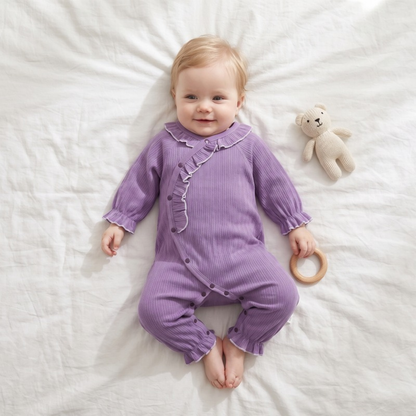 Lilo Seamless Cotton Romper - Lavender