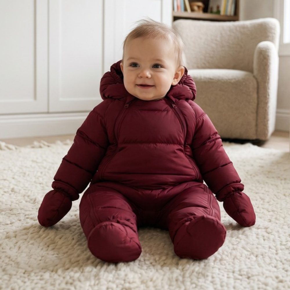 Lilo Baby Down Snowsuit - Burgundy