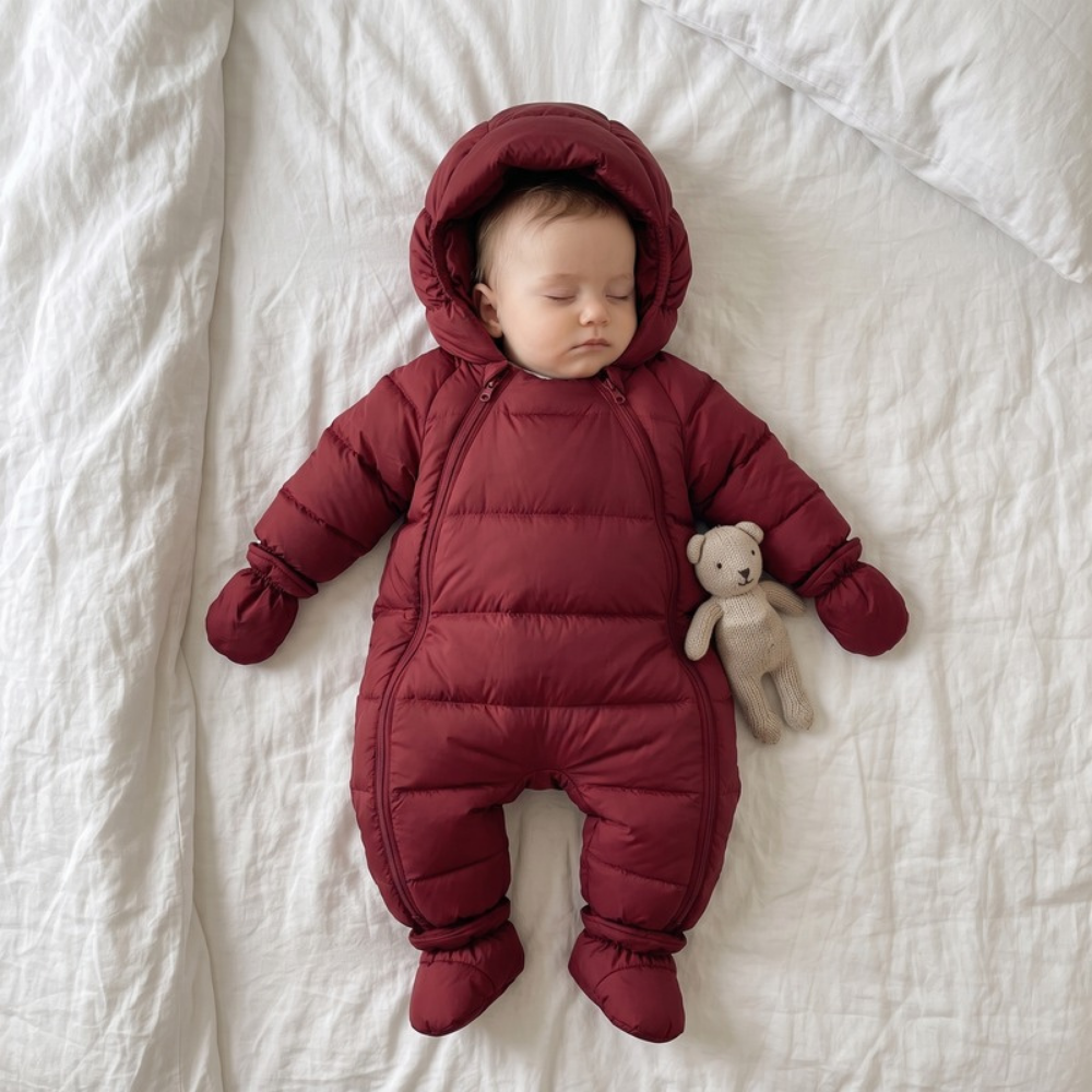 Lilo Baby Down Snowsuit - Burgundy