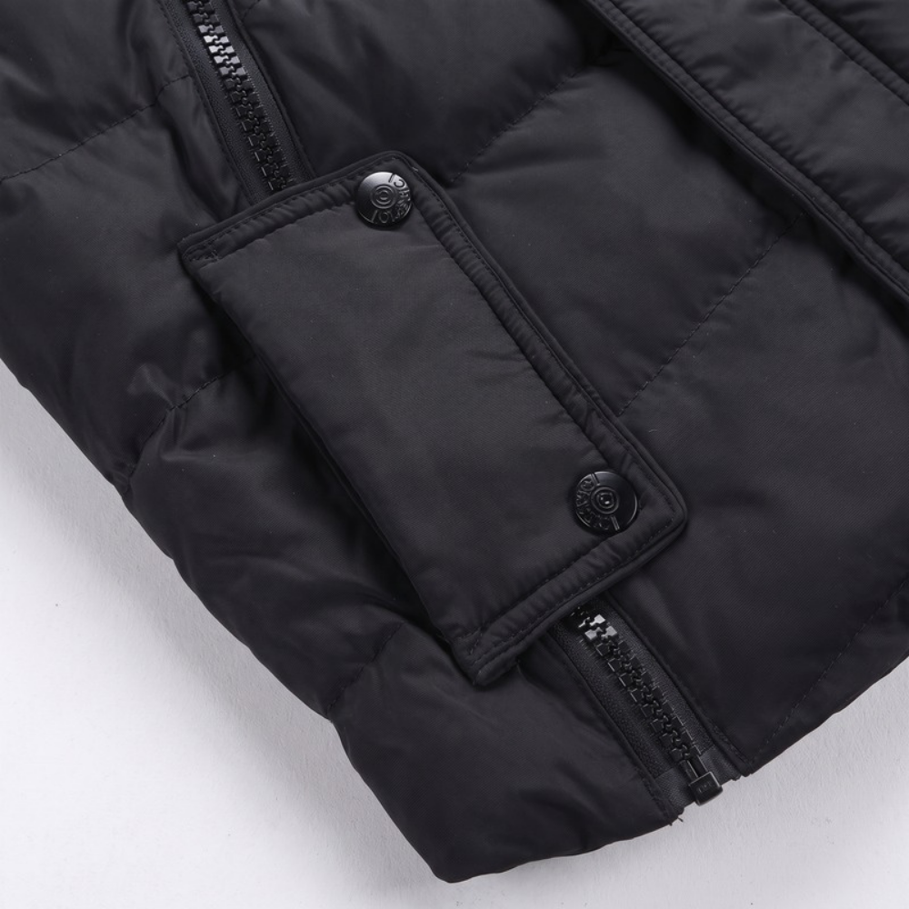 Lilo Boys Long Down Coat - Black