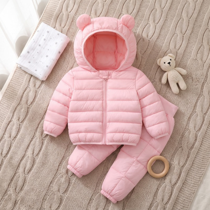 Lilo Hooded Jacket and Pants Set - Pink