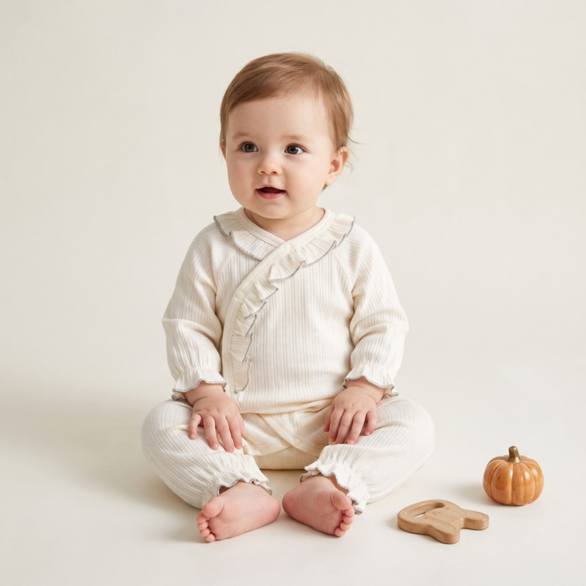 Lilo Seamless Cotton Romper - Cream
