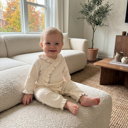 Lilo Seamless Cotton Romper - Cream