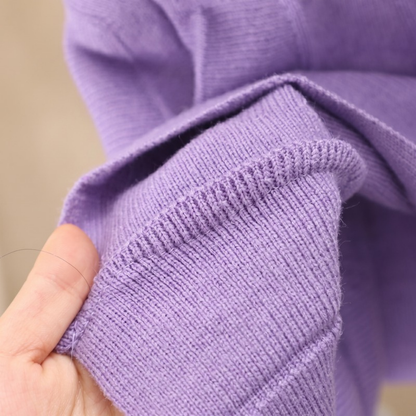 Lilo Knit Cardigan Two Piece Set - Grape Purple