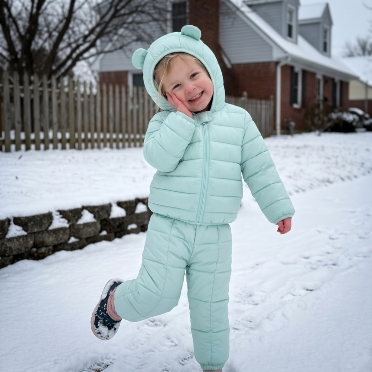 Lilo Hooded Jacket and Pants Set - Mint