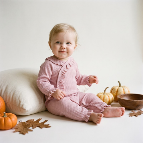 Lilo Seamless Cotton Romper - Dusty Pink
