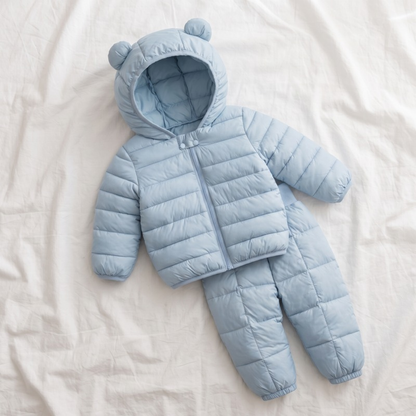 Lilo Hooded Jacket and Pants Set - Powder Blue