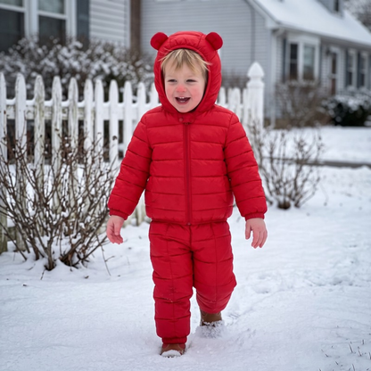 Lilo Hooded Jacket and Pants Set - Red