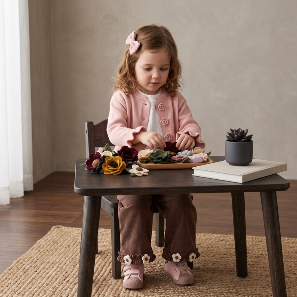 Lilo Floral Knit Three Piece Set - Pink
