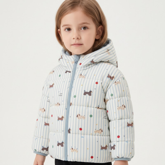 Lilo Reversible Cartoon Puffer Coat