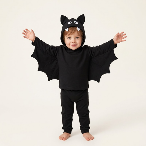 Lilo Bat Print Three Piece Set with Hat