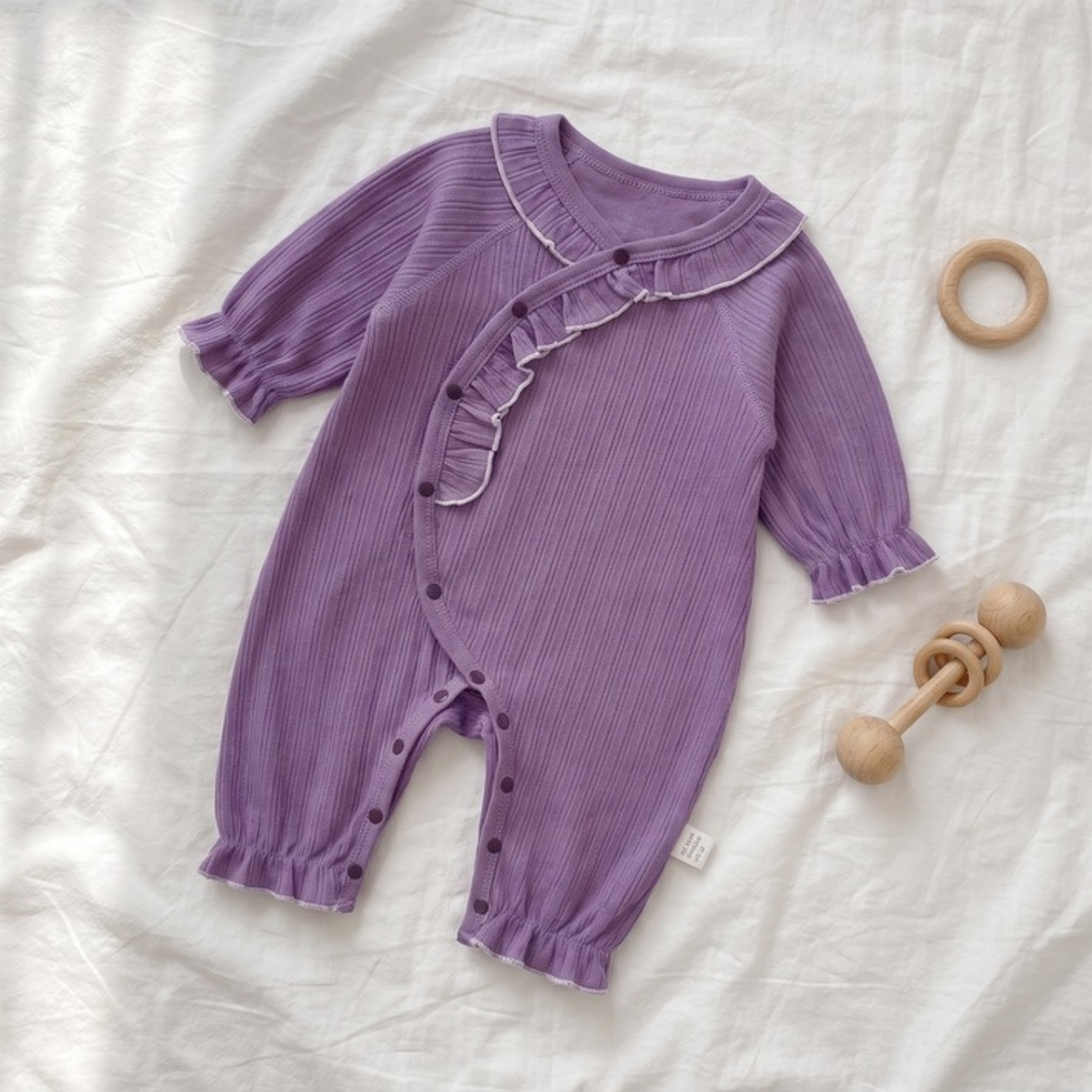 Lilo Seamless Cotton Romper - Violet